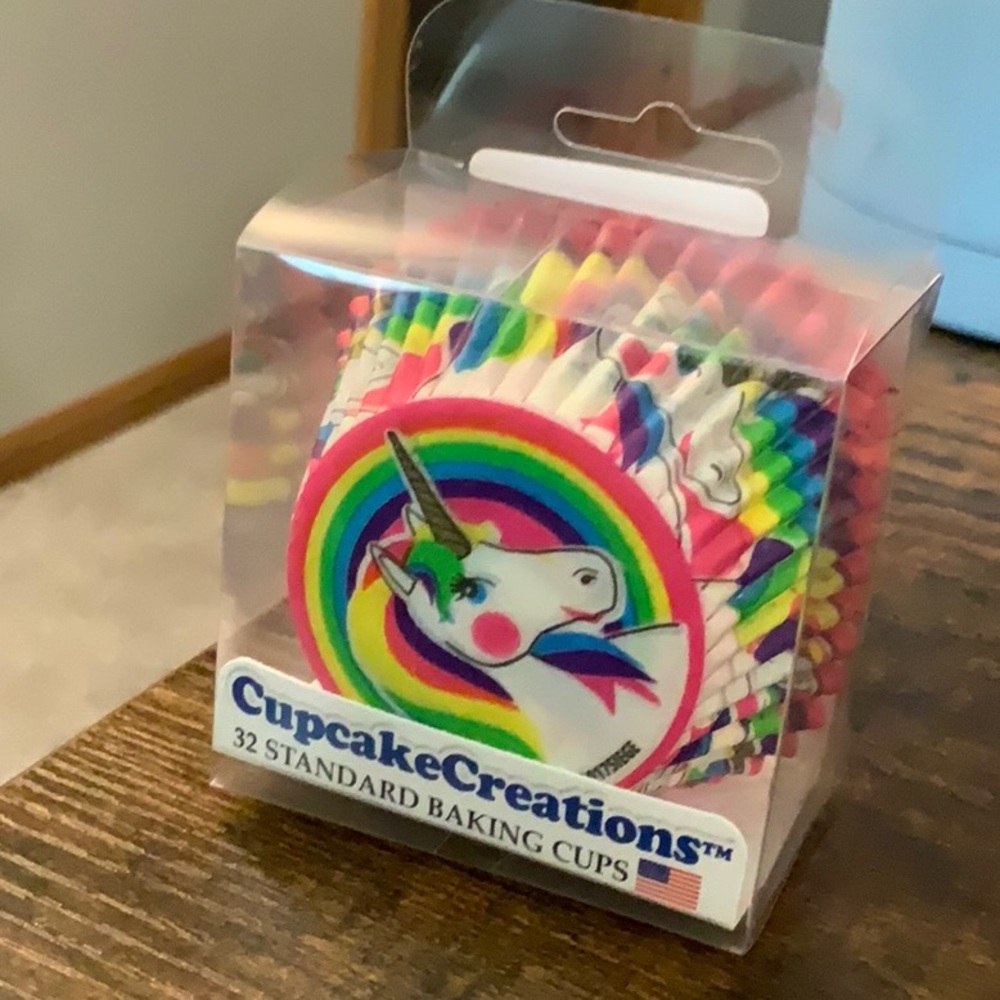 Rainbow Unicorn Baking Cups